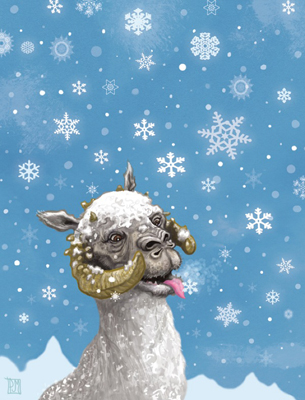 Illustration for article titled Salacious Crumb dons his ugliest sweater for the Star Wars holiday cards